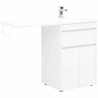 Тумба с раковиной Aquanet Токио 120 R 239210 Белая МДФ / ЛДСП