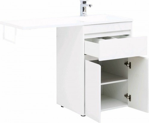 Тумба с раковиной Aquanet Токио 120 R 239210 Белая МДФ / ЛДСП