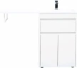 Тумба с раковиной Aquanet Токио 120 R 239210 Белая МДФ / ЛДСП