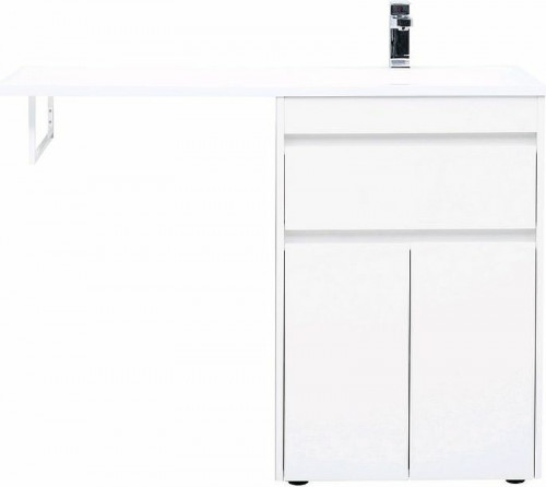 Тумба с раковиной Aquanet Токио 120 R 239210 Белая МДФ / ЛДСП