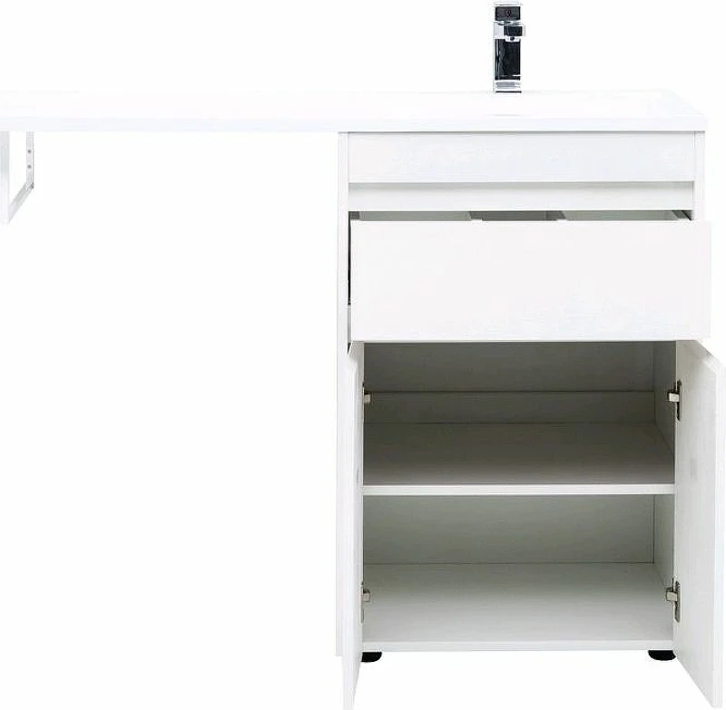 Тумба с раковиной Aquanet Токио 120 R 239210 Белая МДФ / ЛДСП