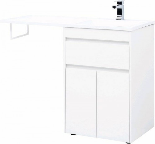 Тумба с раковиной Aquanet Токио 120 R 239210 Белая МДФ / ЛДСП