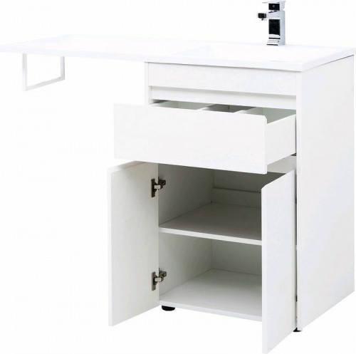 Тумба с раковиной Aquanet Токио 120 R 239210 Белая МДФ / ЛДСП