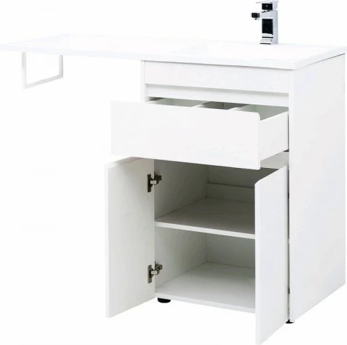 Тумба с раковиной Aquanet Токио 120 R 239210 Белая МДФ / ЛДСП