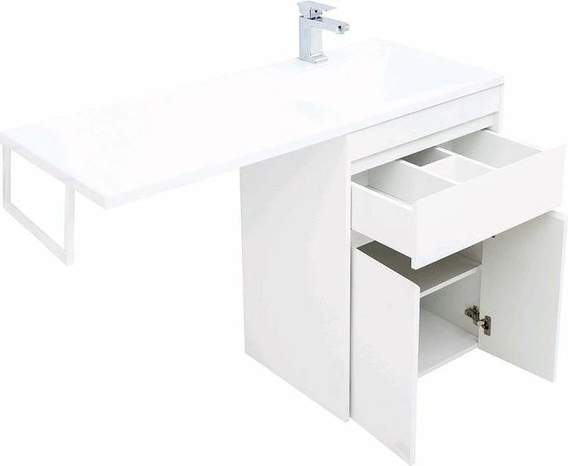 Тумба с раковиной Aquanet Токио 120 R 239210 Белая МДФ / ЛДСП