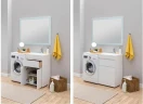 Тумба с раковиной Aquanet Токио 120 R 239210 Белая МДФ / ЛДСП