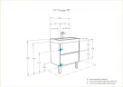 Тумба под раковину Aquaton Сканди 70 1A251801SDZ90 подвесная Белый Дуб рустикальный МДФ / ЛДСП