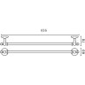 Полотенцедержатель Art&Max Antic Crystal AM-E-2624SJ-Do Золото