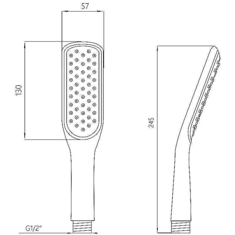 Ручной душ Melodia della vita Standard MKP26101_wt Белый