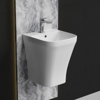 Раковина Ceramicanova Dion 37 CN6067 Белая фарфор подвесная