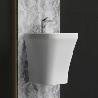 Раковина Ceramicanova Dion 37 CN6067 Белая фарфор подвесная