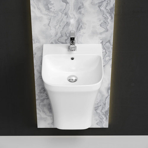 Раковина Ceramicanova Dion 37 CN6067 Белая фарфор подвесная