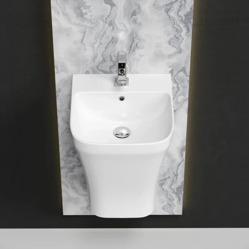 Раковина Ceramicanova Dion 37 CN6067 Белая фарфор подвесная