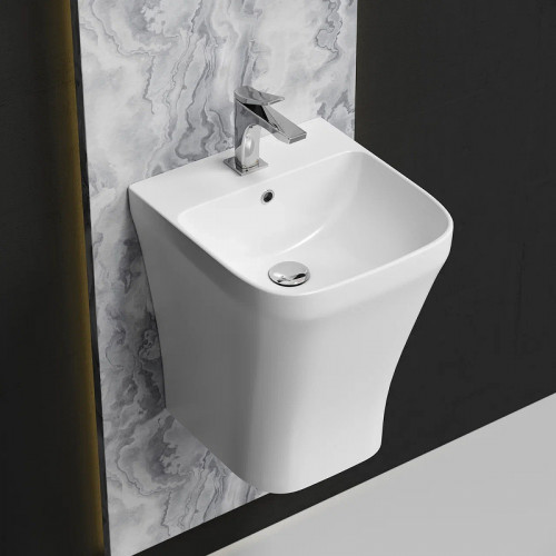 Раковина Ceramicanova Dion 37 CN6067 Белая фарфор подвесная