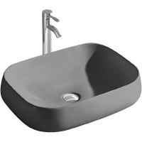 Раковина-чаша Aquatek 56 AQ5526-MG Серая матовая фарфор накладная