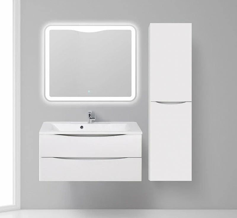 Шкаф пенал BelBagno Fly-Marino 40 R FLY-MARINO-1500-2A-SC-BO-P-R подвесной Bianco Opaco МДФ / ЛДСП