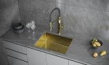 Кухонная мойка KUCHENSTERN KRAFT 60 54x44 502GM50 цвет Вороненая сталь