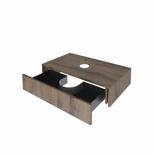 Тумба под раковину ЗОВ Токио 100 T100ATC1 подвесная цвет Древесина Аттик