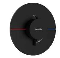 Смеситель для душа Hansgrohe ShowerSelect Comfort S 15559670 с термостатом цвет Черный матовый