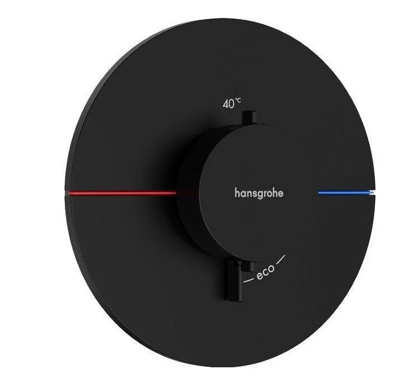 Смеситель для душа Hansgrohe ShowerSelect Comfort S 15559670 с термостатом цвет Черный матовый