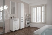 Тумба под раковину Aquaton Ария 50 Н 1A140201AA010 Белая МДФ / ЛДСП