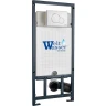 Инсталляция WeltWasser WW Marberg 507 RD WT 10000011213 для унитаза с Белой матовой клавишей смыва пластик