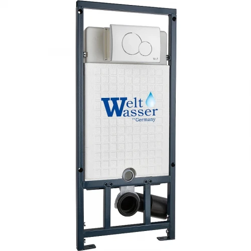 Инсталляция WeltWasser WW Marberg 507 RD WT 10000011213 для унитаза с Белой матовой клавишей смыва пластик