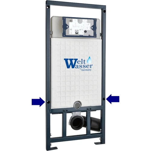 Инсталляция WeltWasser WW Marberg 507 RD WT 10000011213 для унитаза с Белой матовой клавишей смыва пластик