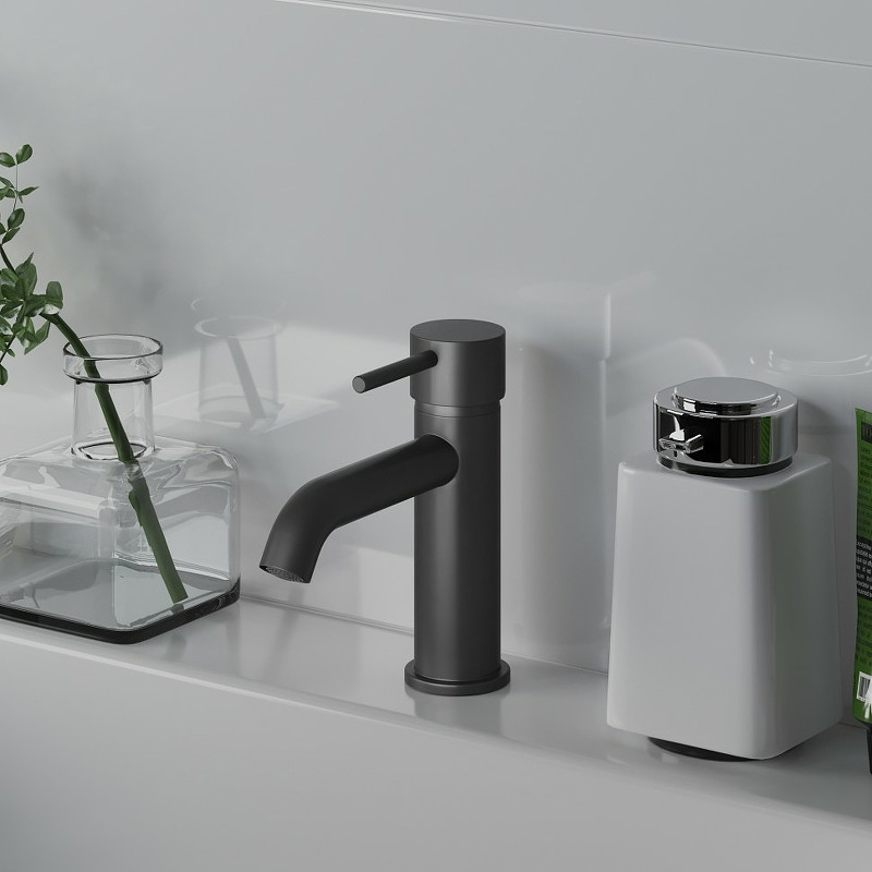 Смеситель для раковины Paini Cox 78PZ205O Черный матовый