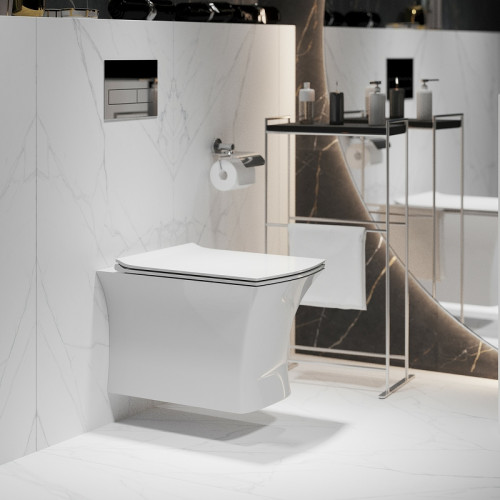 Унитаз Grossman GR-4461S подвесной с сиденьем Микролифт фаянс подвесной