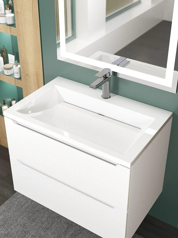 Раковина Uperwood Infinity 70 RInfinity70wg цвет Белый глянцевый