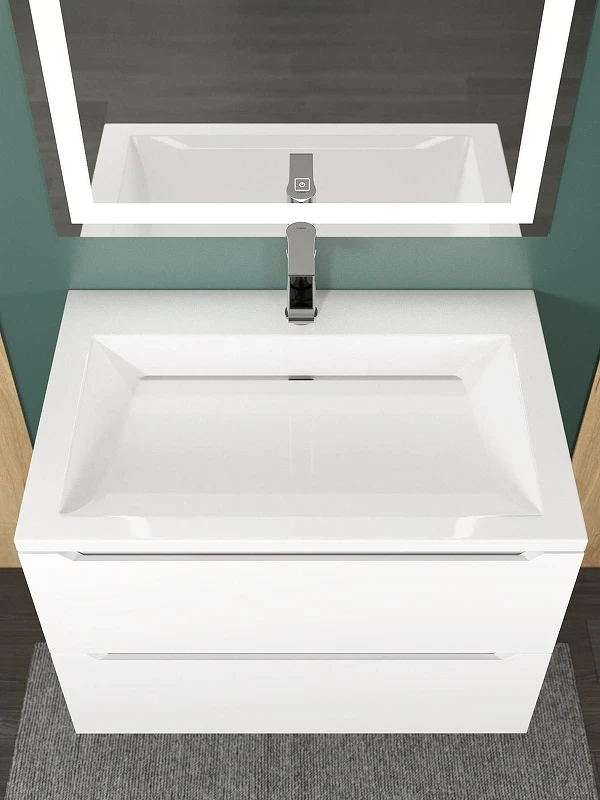 Раковина Uperwood Infinity 70 RInfinity70wg цвет Белый глянцевый