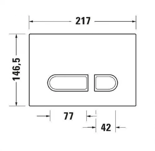 Кнопка смыва для инсталляции Duravit DuraSystem WD5013012060 цвет Белый