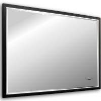 Зеркало Abber See 80 AG6110SCL-0.8 с подсветкой Черное с бесконтактным выключателем и диммером стекло
