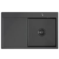 Кухонная мойка Mixline Pro 78 R 552923 цвет Черный графит