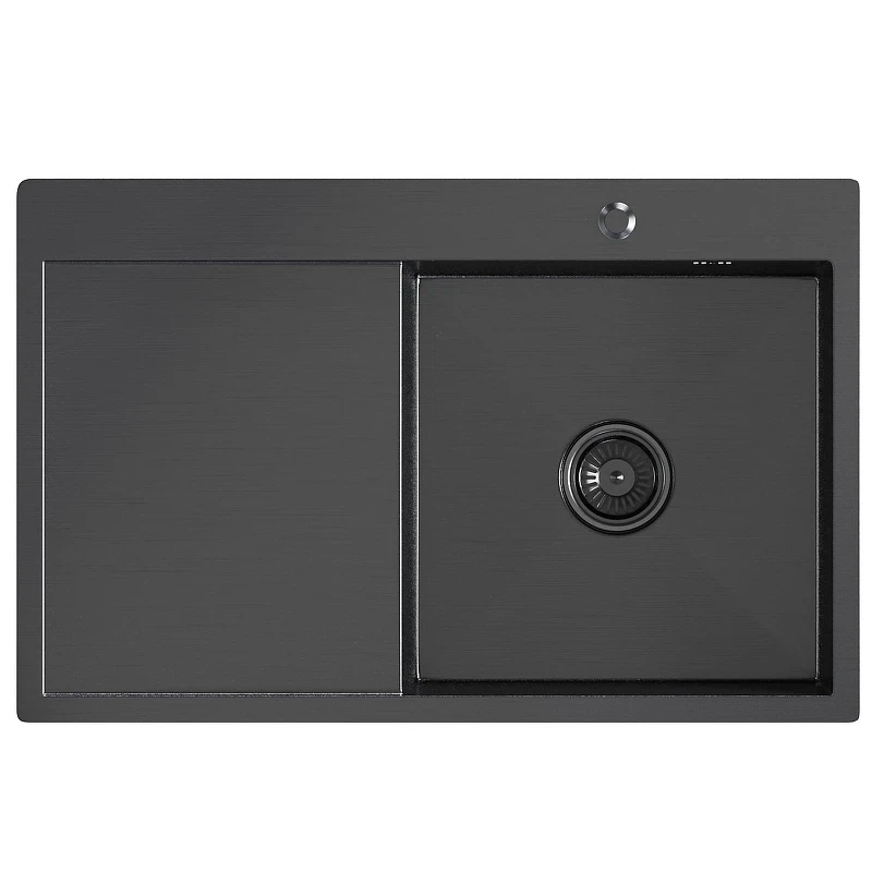 Кухонная мойка Mixline Pro 78 R 552923 цвет Черный графит