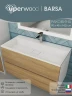 Раковина Uperwood Barsa 90 2901120346 цвет Белый глянцевый