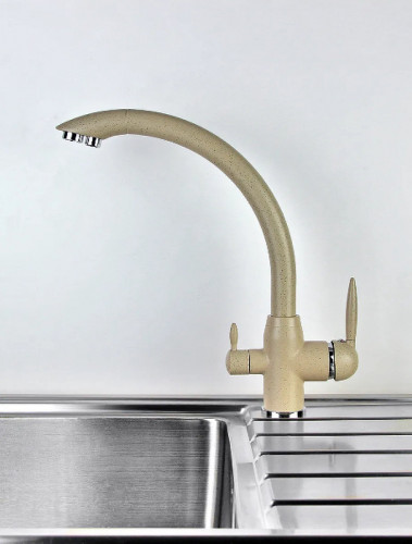 Смеситель для кухни Viko V-5214 Песочный латунь