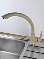 Смеситель для кухни Viko V-5214 Песочный латунь