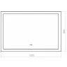 Зеркало Silver Mirrors Norma 120 LED-00002338 с подсветкой с сенсорным выключателем и подогревом стекло