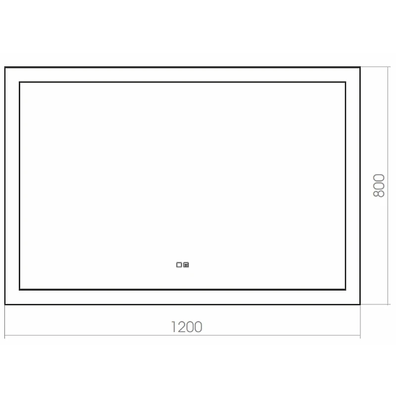 Зеркало Silver Mirrors Norma 120 LED-00002338 с подсветкой с сенсорным выключателем и подогревом стекло