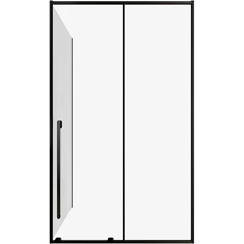 Душевой уголок Allen Brau Fantasy 120x80 3.11006.31 + 3.11012.31 профиль Черный матовый стекло прозрачное