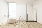 Душевой уголок Allen Brau Fantasy 120x80 3.11006.31 + 3.11012.31 профиль Черный матовый стекло прозрачное