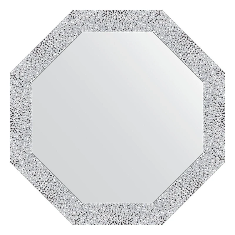 Зеркало Evoform Octagon 67х67 BY 7401 в багетной раме - Чеканка белая 70