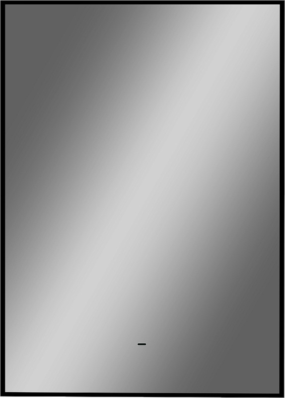 Зеркало DIWO Элиста 50 ЗЛП1736 с подсветкой цвет Черный с бесконтактным выключателем