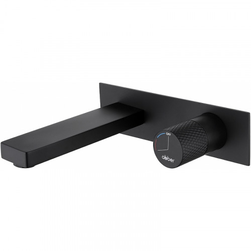 Смеситель для раковины Abber Rund AF8712B Черный матовый латунь встраиваемый