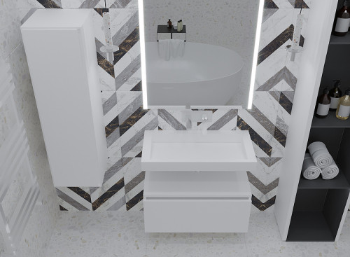 Тумба Boheme Armadi Art Vallessi UNO-S 60 897-060-W подвесная White МДФ / ЛДСП