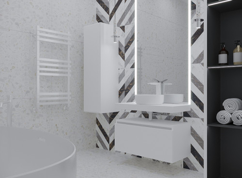 Тумба Boheme Armadi Art Vallessi UNO-S 60 897-060-W подвесная White МДФ / ЛДСП