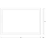 Зеркало Evoform Ledline 80x120 BY 2138 с подсветкой 35.5 W - без выключателя стекло