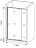 Душевая дверь Good Door Orion WTW-PD-130-G-CH 130 профиль Хром стекло Grape